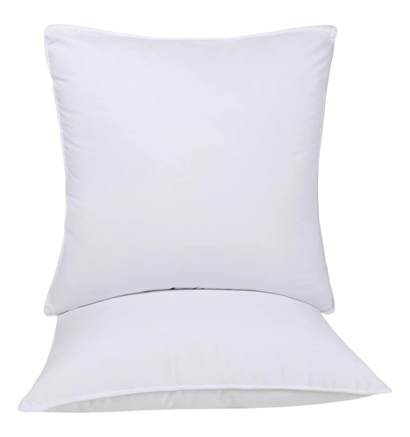 Microfiber Down Alternative Medium Hypoallergenic Bed Pillows (Set of 2) - European