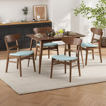 Load image into Gallery viewer, 5 Piece Dining Set With Table And 4 Upholstered Chairs
