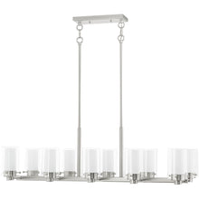 Load image into Gallery viewer, 12" Ten Light Dimmable Chandelier With Shades - Nickel
