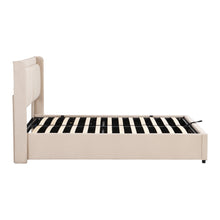 Load image into Gallery viewer, Queen Size Storage Upholstered Hydraulic Platform Bed with 2 Drawers, Beige
