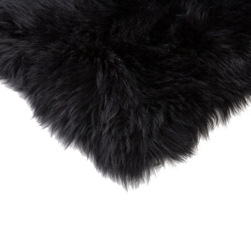 17" X 17" Wool Chair Pads (Set of 4) - Black