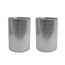 Load image into Gallery viewer, Iron Round Pedestal End Tables (Set of 2) - Silver
