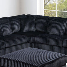 Load image into Gallery viewer, 1 Piece Corner Wedge Only Texture Upholstered Modular Living Room Furniture - Black
