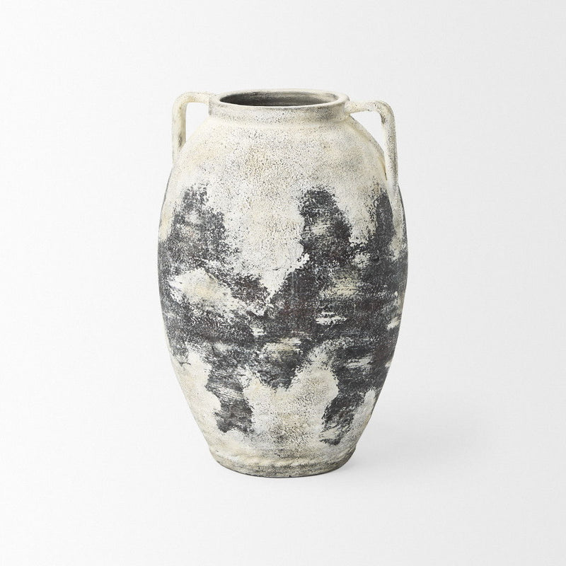 Ombre Amphora Floor Vase (729959) - Black / White