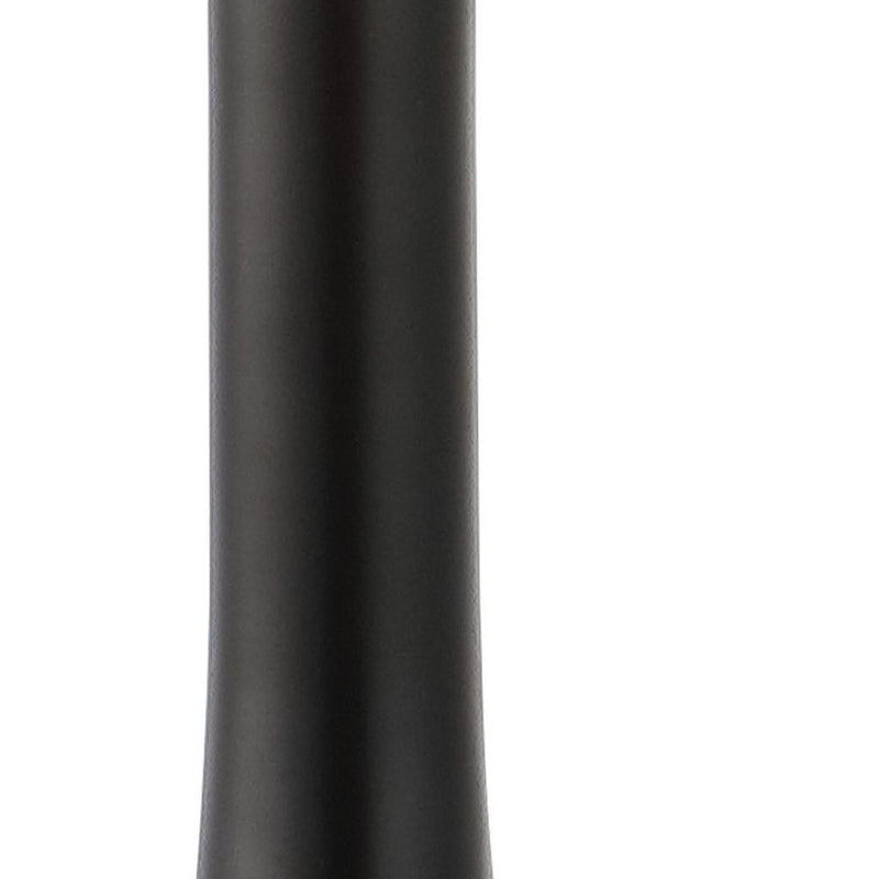 Gourd Table Lamps With Drum Shades (Set of 2) - Black