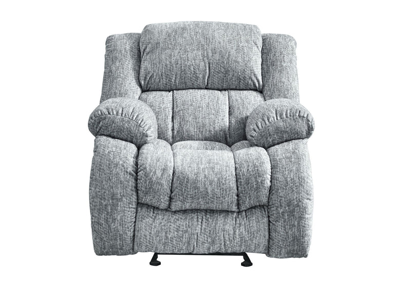 Fabric Gliding Recliner - Gray