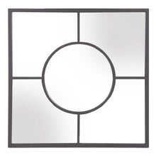 Load image into Gallery viewer, 24" Square Metal Framed Accent Mirror - Graphite
