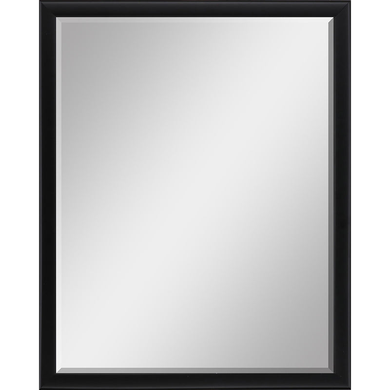 50" Solid Wood Framed Accent Mirror - Black