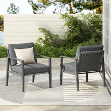 Load image into Gallery viewer, Modern Lounge Chair With Rope Accents And Cushions
