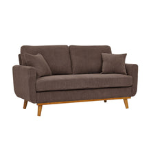Load image into Gallery viewer, Upholstered Loveseat With Arms And Pillows

