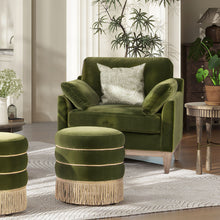Load image into Gallery viewer, Pasadena - Wide Modern Farmhouse Accent Arm Chair - Olive Green
