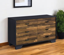 Load image into Gallery viewer, Six Drawer Double Dresser - Walnut Black
