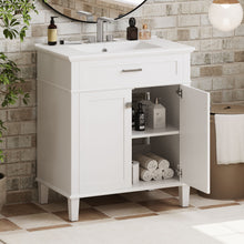 Load image into Gallery viewer, Bathroom Vanity With Ceramic Basin, Soft Close Door And Adjustable Shelves
