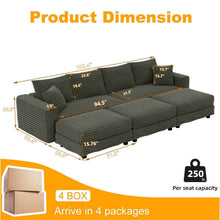 Load image into Gallery viewer, Modern Comfy Upholstered Sofa Cloud Couch &amp; Deep Seat Couches
