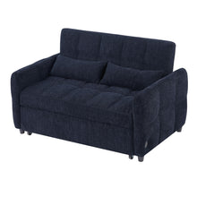 Load image into Gallery viewer, Loveseat Sofa Pull-Out Bed With Adjustable Backrest, 3 USB Ports And 2 Lumbar Pillows For Living Room

