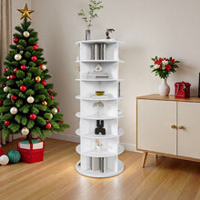 Load image into Gallery viewer, Rotating Shoe Rack Tower

