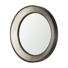 Load image into Gallery viewer, 22" Round Framed Accent Mirror - Champagne / Dark Brown
