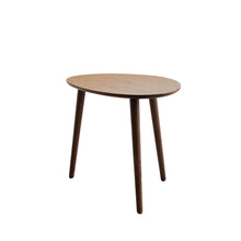 Load image into Gallery viewer, Center Table Low Table 100% Solid Oak Wood Top Plate Desk Pebble Shaped Natural Wooden Coffee Table - Walnut
