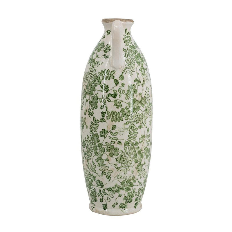 Leaf Amphora Table Vase (576732) - Green / White