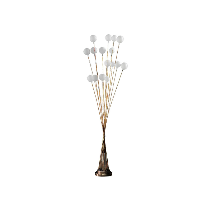 Contemporary Multi Light LED Floor Lamp - Golden Chrome