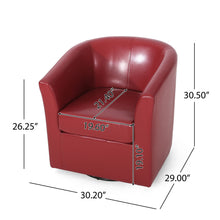 Load image into Gallery viewer, Melodize - Swivel Club Chair With Barrel Shape Design
