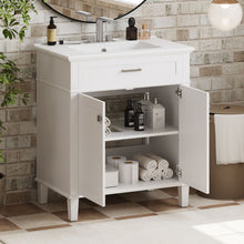 Load image into Gallery viewer, Bathroom Vanity With Ceramic Basin, Soft Close Door And Adjustable Shelves
