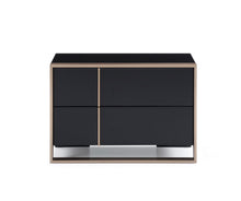 Load image into Gallery viewer, Two Drawers Nightstand - Black
