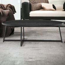 Load image into Gallery viewer, Metal Oval Coffee Table - Black
