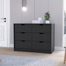 Load image into Gallery viewer, Four Drawer Dresser Wooden - Black

