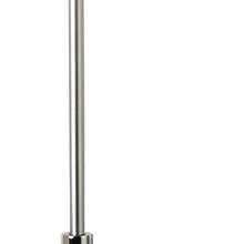 Load image into Gallery viewer, 62" Traditional Shaped Floor Lamp With White Empire Shade - Chrome
