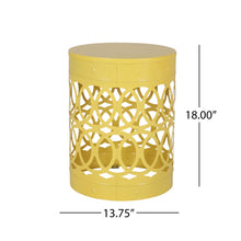 Load image into Gallery viewer, Outdoor Metal Large End Table, Modern Design
