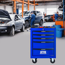 Load image into Gallery viewer, Rolling Metal Tool Chest With Drawers, Steel Storage Cabinet With Ball Bearing Slides
