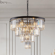 Load image into Gallery viewer, Metal Chandelier Ceiling Light - Black
