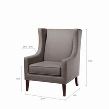 Load image into Gallery viewer, Barton - Wing Chair With Nail Head Accents
