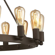 Load image into Gallery viewer, Candle Style Multi Light Metal Dimmable Chandelier - Bronze

