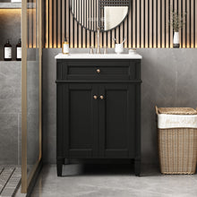 Load image into Gallery viewer, Bathroom Vanity With 2 Doors And Tip Out Drawer, Soft Closing Hinges
