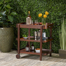 Load image into Gallery viewer, Home Selleck - Bar Cart - Mahogany
