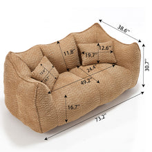 Load image into Gallery viewer, Comfortable Dual Beanbag Chair With High Resilience Foam Core For 2 People
