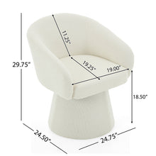 Load image into Gallery viewer, Modern Swivel Accent Chair With Ergonomic Barrel Design
