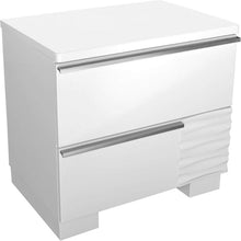 Load image into Gallery viewer, 2 Drawer Nightstand, Bedside Table - White
