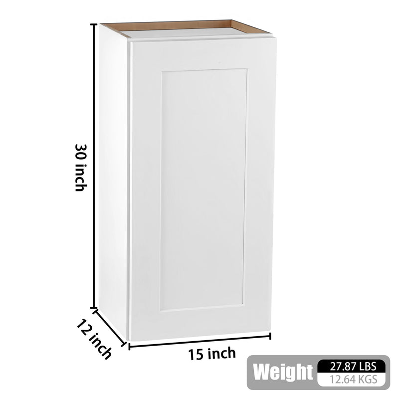 Shaker Wall Cabinet With 2 Adjustable Shelves
