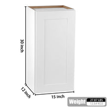 Load image into Gallery viewer, Shaker Wall Cabinet With 2 Adjustable Shelves
