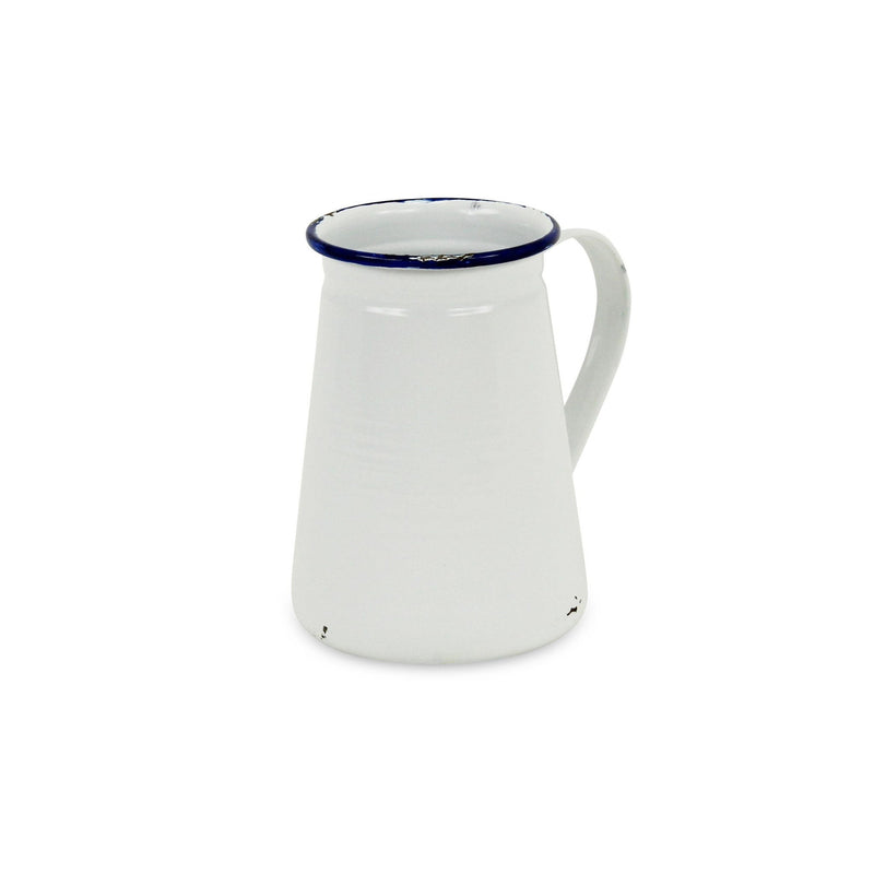 Jug Vase - White / White