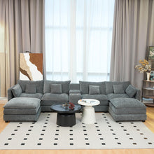 Load image into Gallery viewer, U Shaped Sectional Cloud Couch For Living Room
