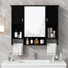 Load image into Gallery viewer, Wall Mounted Bathroom Storage Cabinet With Mirror, Medicine Cabinet With Towel Bar
