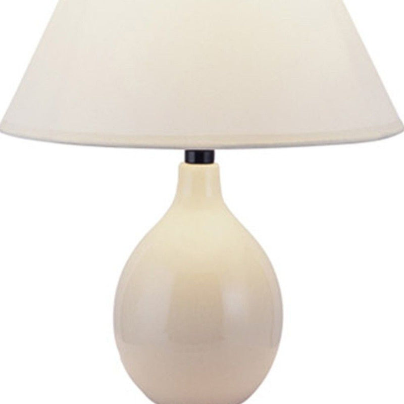 Contempo Bulb Ceramic Table Lamp - Beige