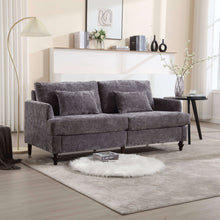 Load image into Gallery viewer, Mid Century Modern Chenille Fabric Loveseat Sofa, 2 Seat Upholstered Couch
