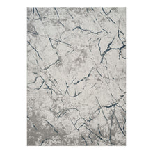 Load image into Gallery viewer, Geometrix - 7'10" X 10'6" Area Rug, Geometric 3D Effect - Ivory / Gray
