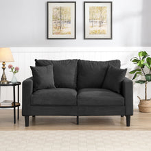 Load image into Gallery viewer, Modern Upholstered Loveseat Sofa, High Resilience
