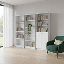 Load image into Gallery viewer, Twelve Tier Modular Bookcase With Two Doors (Set of 3) (546627) - White
